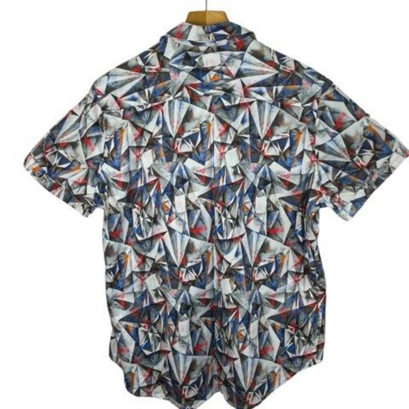 Robert Graham Shirt Size L Button down short sleeve - Picture 2 of 6